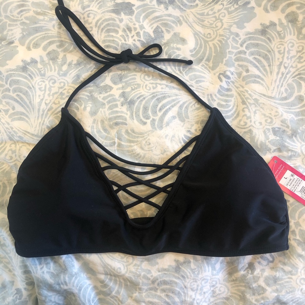 NWT Women’s Lace Up Swim Top